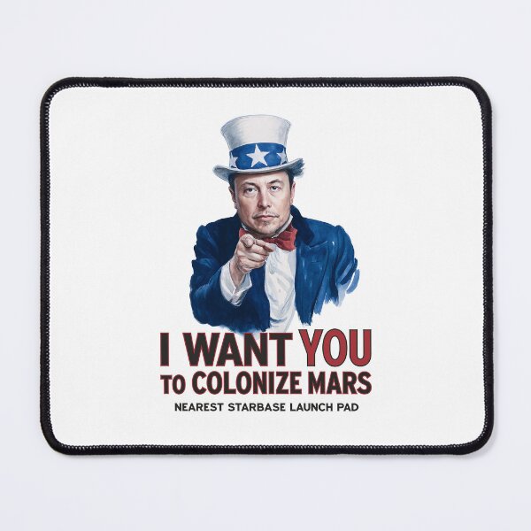 Item preview, I WANT YOU TO COLONIZE MARS - frameless designed and sold by Muskomerch.
