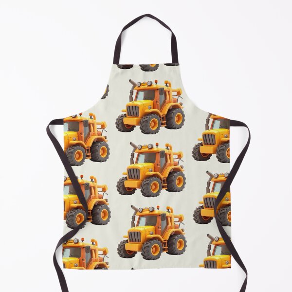 Item preview, Orange tractor, for children, kawaii style designed and sold by LiskoDesign.