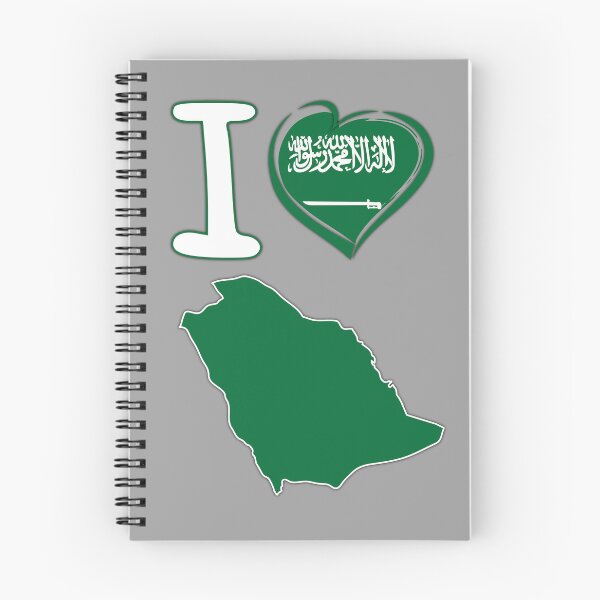 Item preview, I Love Saudi Arabia - KSA Kingdom Flag Heart Map designed and sold by mashmosh.