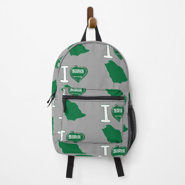 Item preview, I Love Saudi Arabia - KSA Kingdom Flag Heart Map designed and sold by mashmosh.