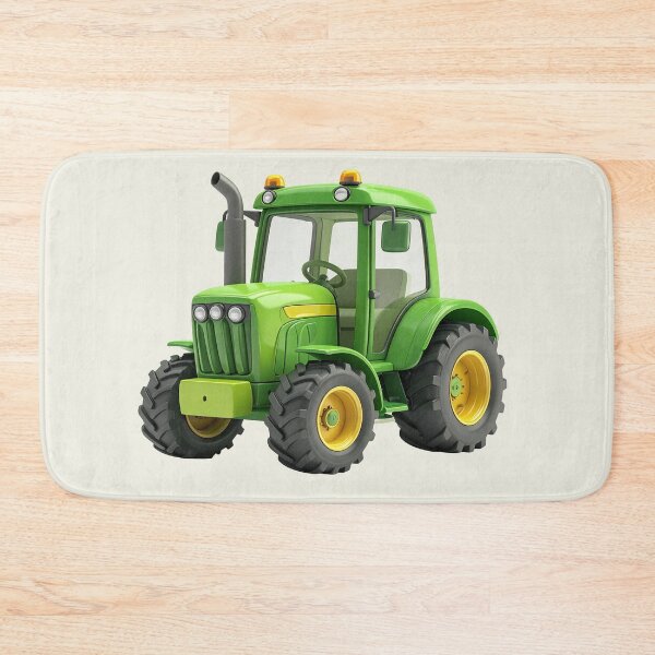 Item preview, Green tractor, for children, kawaii style designed and sold by LiskoDesign.
