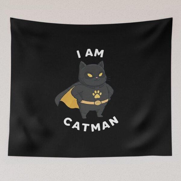 Item preview, I Am Catman – Cute Superhero Cat Design designed and sold by TinyJoy Studio.