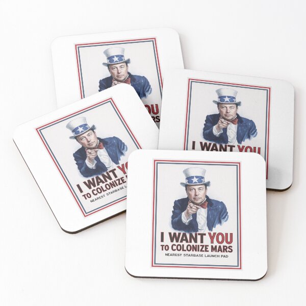 Item preview, I WANT YOU TO COLONIZE MARS designed and sold by Muskomerch.