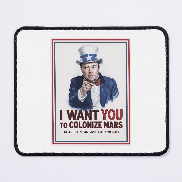 Item preview, I WANT YOU TO COLONIZE MARS designed and sold by Muskomerch.
