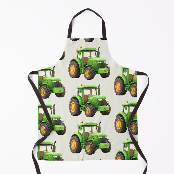 Item preview, Large green tractor, for children, kawaii style designed and sold by LiskoDesign.