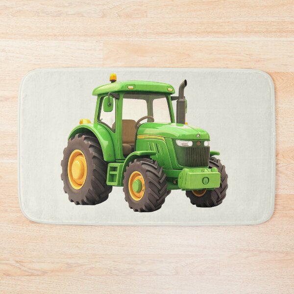 Item preview, Large green tractor, for children, kawaii style designed and sold by LiskoDesign.