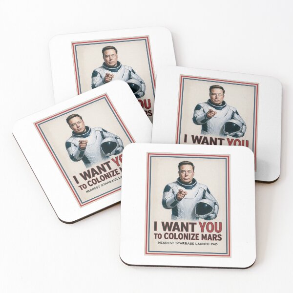 Item preview, I WANT YOU TO COLONIZE MARS - astronaut designed and sold by Muskomerch.