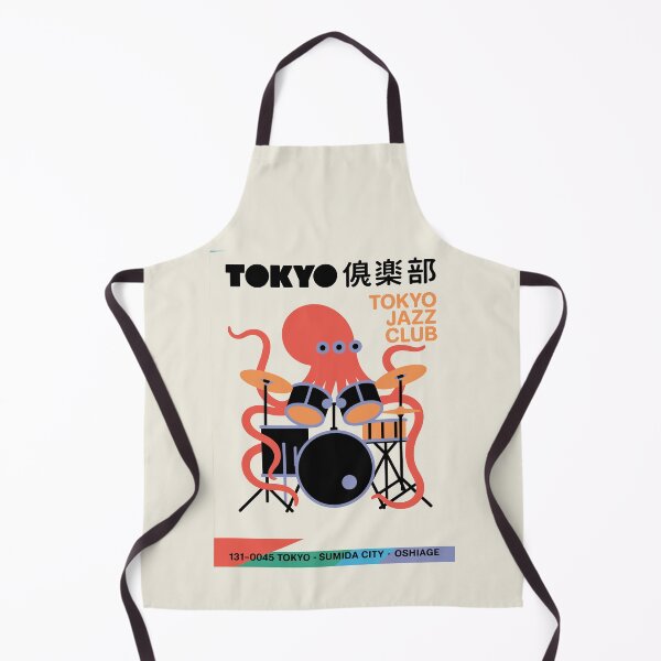 Item preview, Hilarious Tokyo Jazz Octopus Drummer Art – Japanese Music Club Illustration designed and sold by paulo silveira.