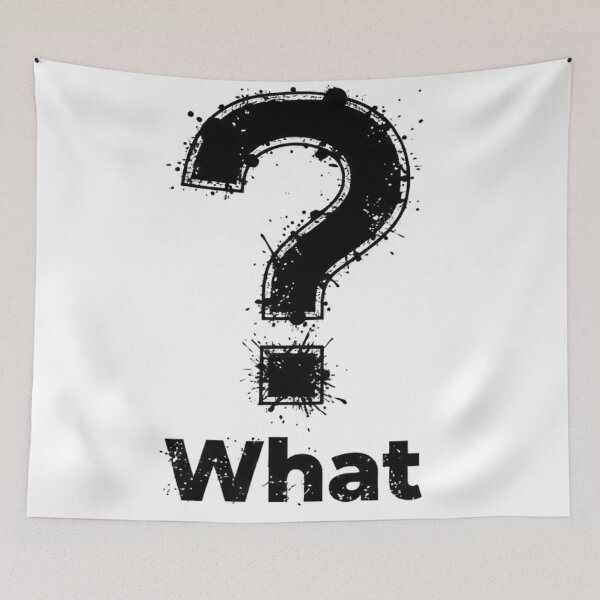 Item preview, Minimalist "What" Question Mark Aesthetic designed and sold by MEXART2.