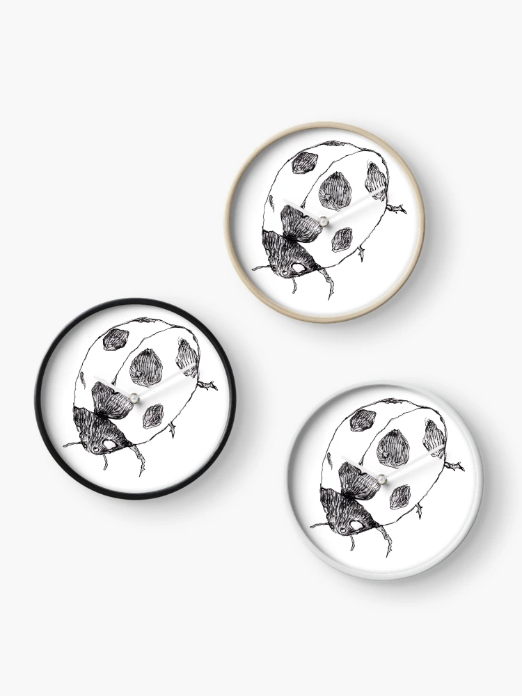 Thumbnail 3 of 4, Clock, Ladybug A designed and sold by YA sisters.
