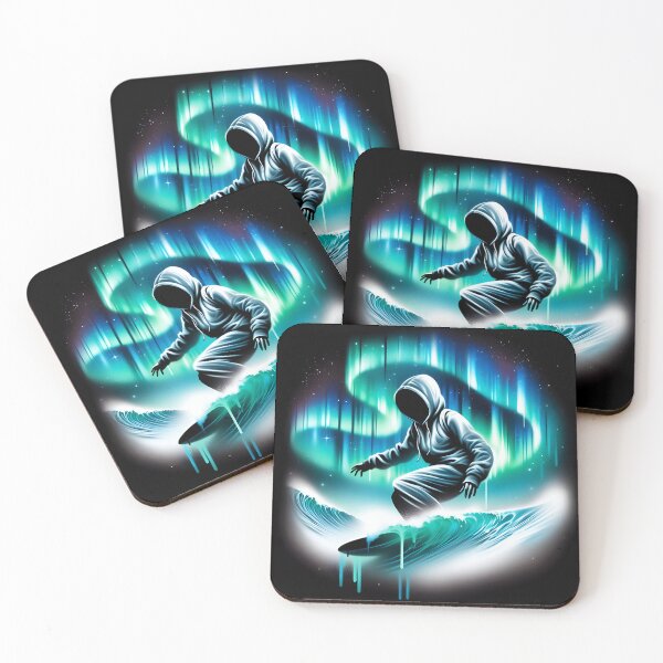Item preview, Surfing the Northern Lights, Ai Generated Art  designed and sold by ACC .