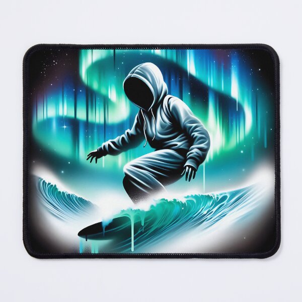 Item preview, Surfing the Northern Lights, Ai Generated Art  designed and sold by ACC .