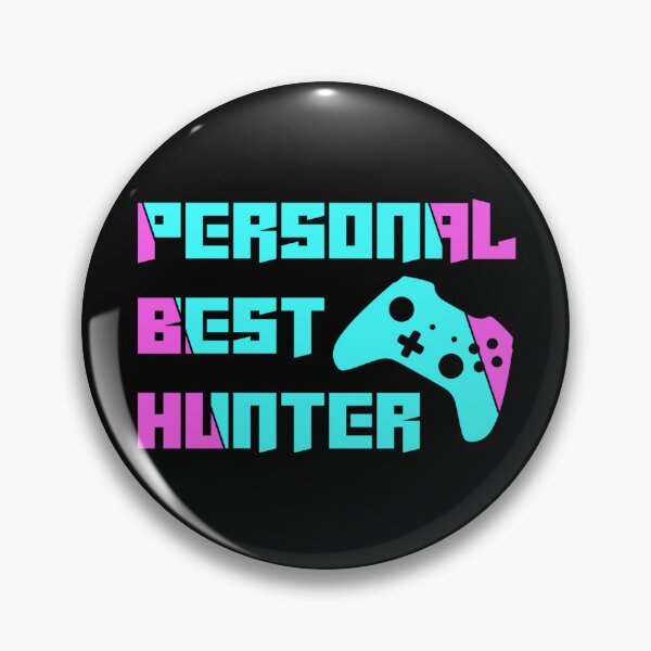 Item preview, Personal Best Hunter – Neon Gamer Controller Motivation Design designed and sold by PHRASEandSTYLE.