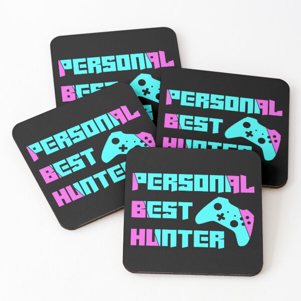 Item preview, Personal Best Hunter – Neon Gamer Controller Motivation Design designed and sold by PHRASEandSTYLE.