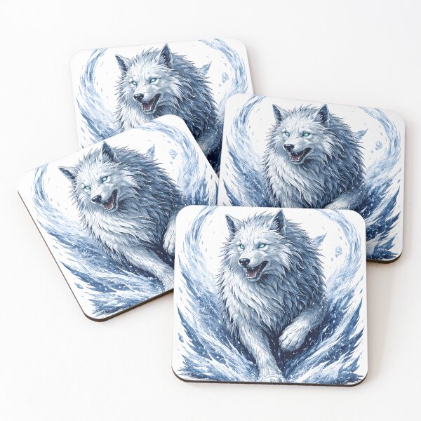 Item preview, The white wolf in the snow designed and sold by adriansmith31.