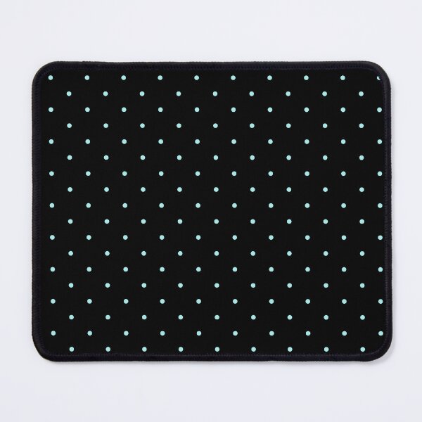 Item preview, Black and aqua blue polka dot pattern designed and sold by RishabhArts1.