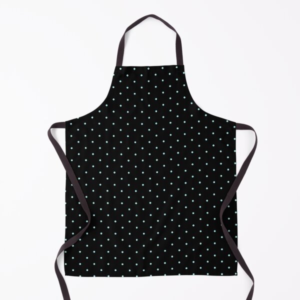 Item preview, Black and aqua blue polka dot pattern designed and sold by RishabhArts1.