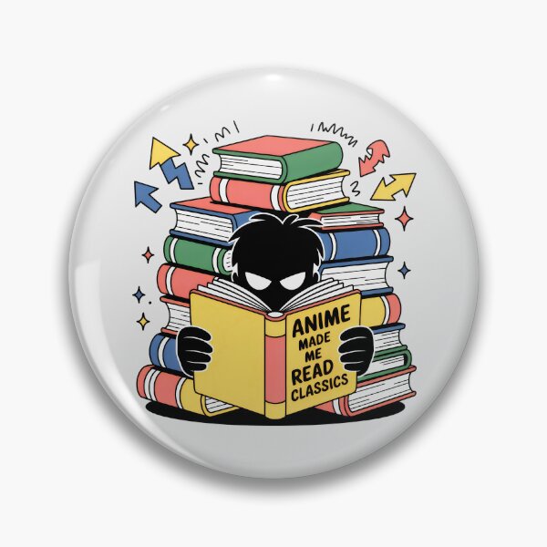 Item preview, Anime Made Me Read Classics Funny Literature Student and Otaku Art designed and sold by SplashTastic.