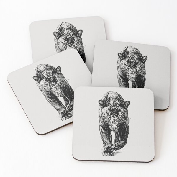 Item preview, Black Panther Vintage Wildlife Engraving designed and sold by RPrintPulse.