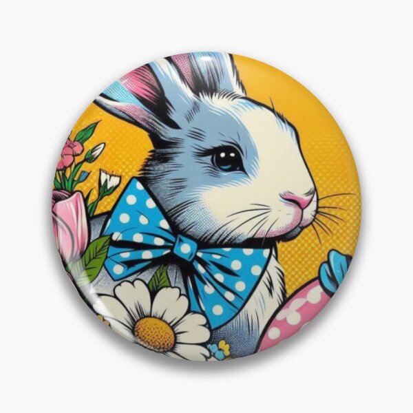 Item preview, Pop Art Bunny in Bloom Delight designed and sold by iamdesigns14.