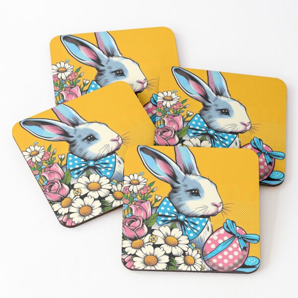 Item preview, Pop Art Bunny in Bloom Delight designed and sold by iamdesigns14.