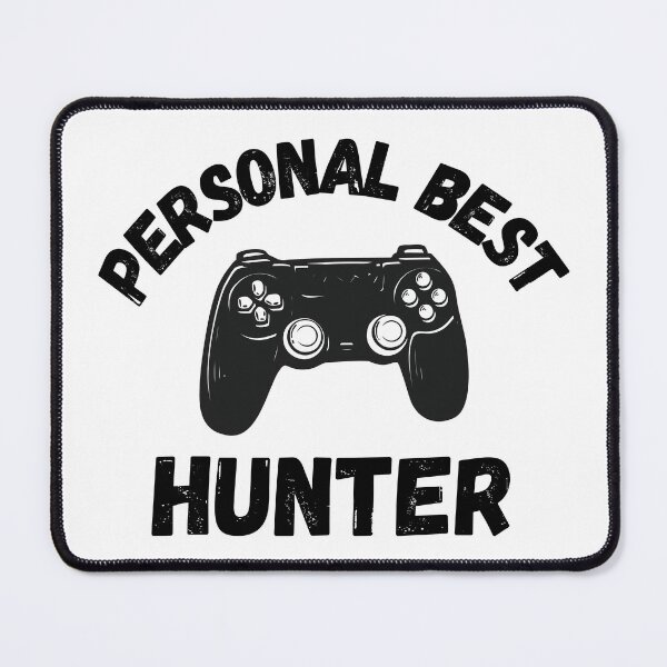 Item preview, Personal Best Hunter – Vintage Gamer Controller Quote Design designed and sold by PHRASEandSTYLE.