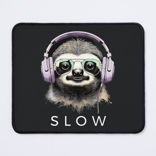 Item preview, Slow Sloth – Relaxed Headphone Vibes designed and sold by Taans-Creation.