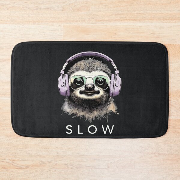 Item preview, Slow Sloth – Relaxed Headphone Vibes designed and sold by Taans-Creation.