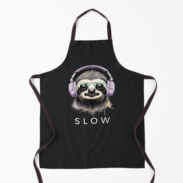 Item preview, Slow Sloth – Relaxed Headphone Vibes designed and sold by Taans-Creation.