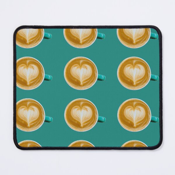 Item preview, Coffee on turquoise background  designed and sold by happytraveller1.