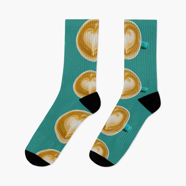 Item preview, Coffee on turquoise background  designed and sold by happytraveller1.