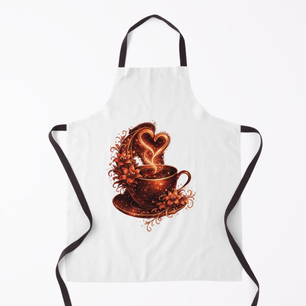 Item preview, Fiery Red Coffee & Botanical Cup Illustration designed and sold by Reminixi.