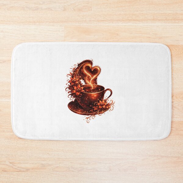Item preview, Fiery Red Coffee & Botanical Cup Illustration designed and sold by Reminixi.