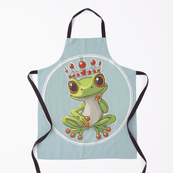 Item preview, Frog №27 Cute Frog Princess with Red Jeweled Crown designed and sold by SyberGen.