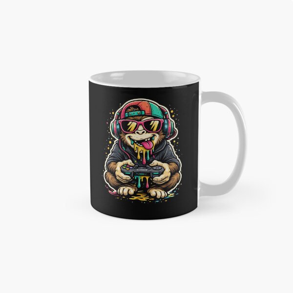 Item preview, Funky Monkey Gamer – Graffiti Style Gaming Monkey Illustration designed and sold by ColorSplash123.