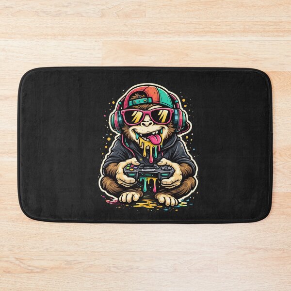 Item preview, Funky Monkey Gamer – Graffiti Style Gaming Monkey Illustration designed and sold by ColorSplash123.