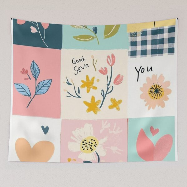 Item preview, Floral Texttile designed and sold by GraphicMondaze.