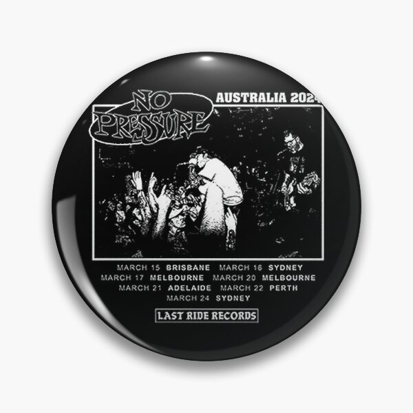 Item preview, No Pressure Australia Tour designed and sold by Benkrier.
