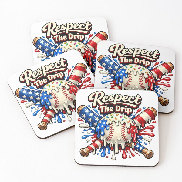Item preview, Respect The Drip Patriotic Baseball Graphic designed and sold by athanasioungr.
