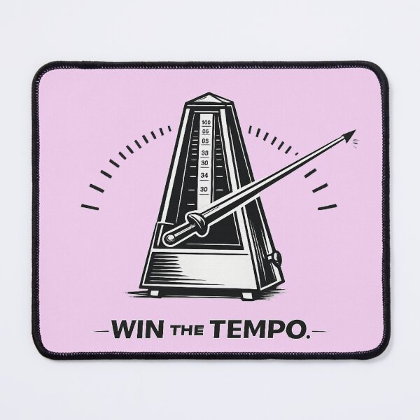 Item preview, Win The Tempo – Fencing Metronome Épée Design designed and sold by ChillCharmStudio.
