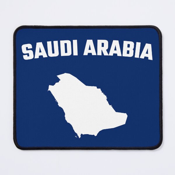 Item preview, Saudi Arabia Map & Text - Classic White Silhouette designed and sold by mashmosh.