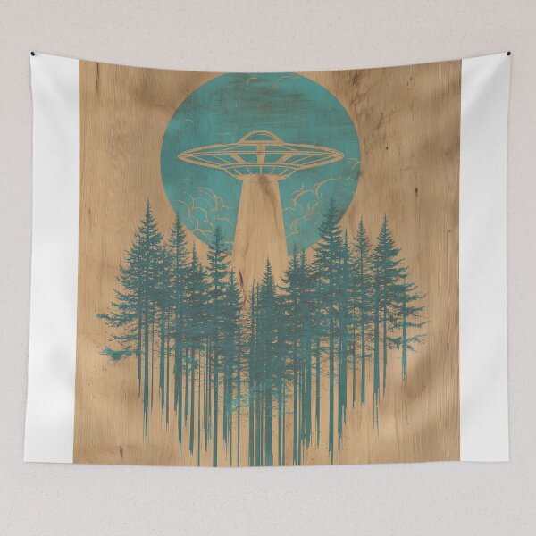 Item preview, UFO Above Pine Forest designed and sold by lautir.
