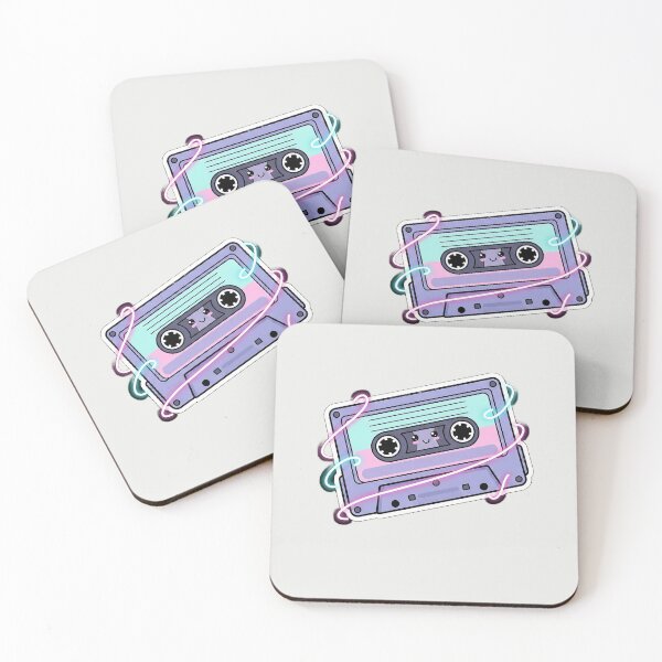 Item preview, Retro Aesthetic Cassette Tape Sticker - 90s Vaporwave Vibes designed and sold by RetroPixel Studio.