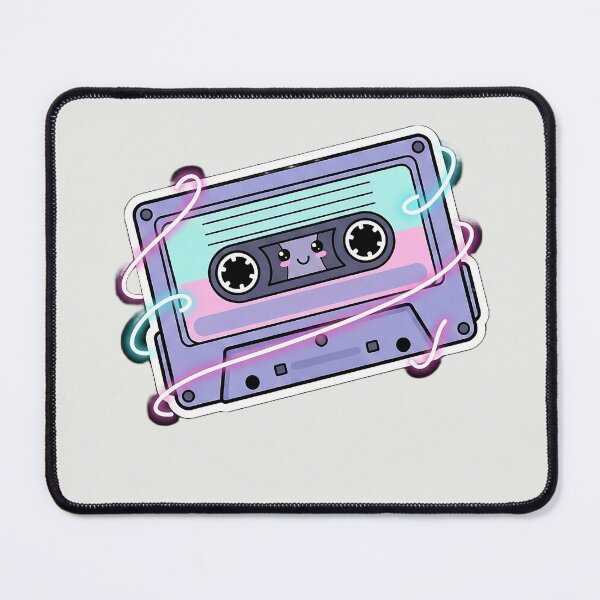 Item preview, Retro Aesthetic Cassette Tape Sticker - 90s Vaporwave Vibes designed and sold by RetroPixel Studio.