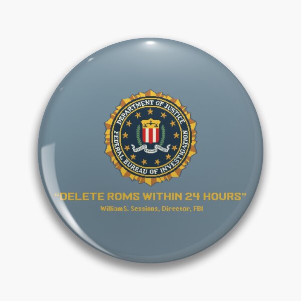 Item preview, FBI Warning - Delete ROMs Within 24 Hours designed and sold by Dark Art Mailbox.