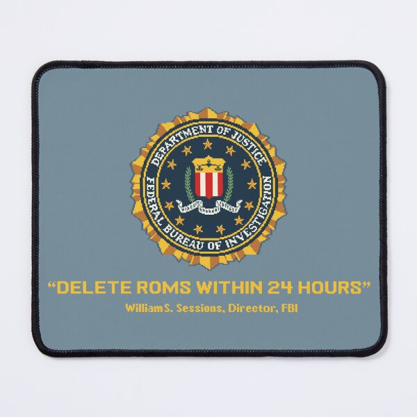 Item preview, FBI Warning - Delete ROMs Within 24 Hours designed and sold by Dark Art Mailbox.
