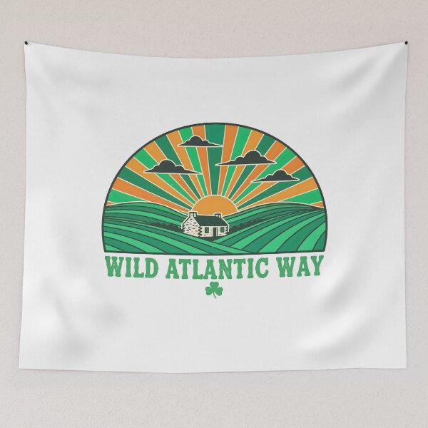 Item preview, Wild Atlantic Way Retro Design Donegal Kerry Galway Mayo Cork Sligo Limerick designed and sold by OliDesigns.