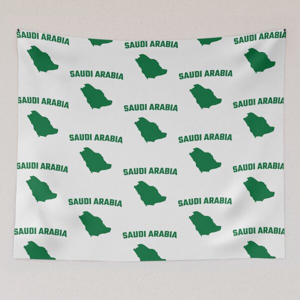 Item preview, Saudi Arabia Pride - Classic Green Map Silhouette designed and sold by mashmosh.