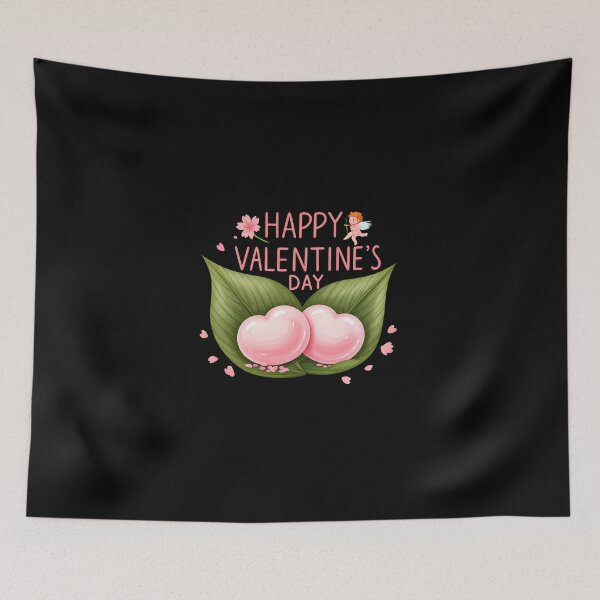Item preview, Pink Heart Mochi Love - Japanese Valentine Dessert designed and sold by Sitred123.