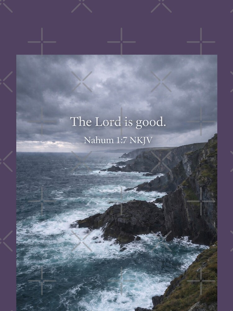 Aperçu 4 sur 4. Coque iPhone avec l'œuvre The Lord Is Good Bible Verse NKJV créée et vendue par Holy-Scripture.